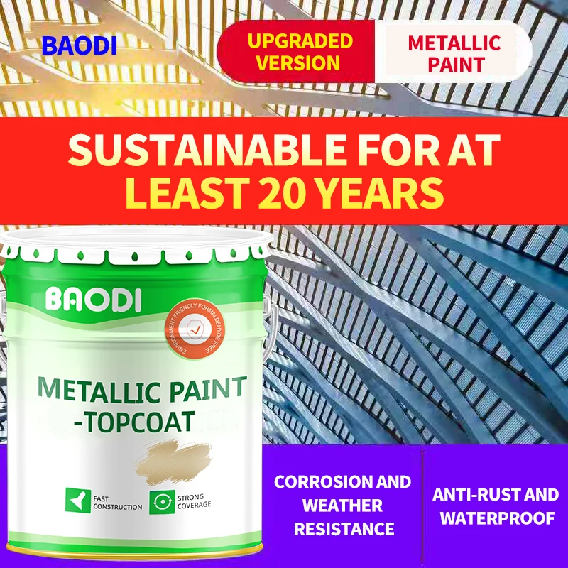 China Leading brand automotive metallic car refinish paint 0.5kg/m2