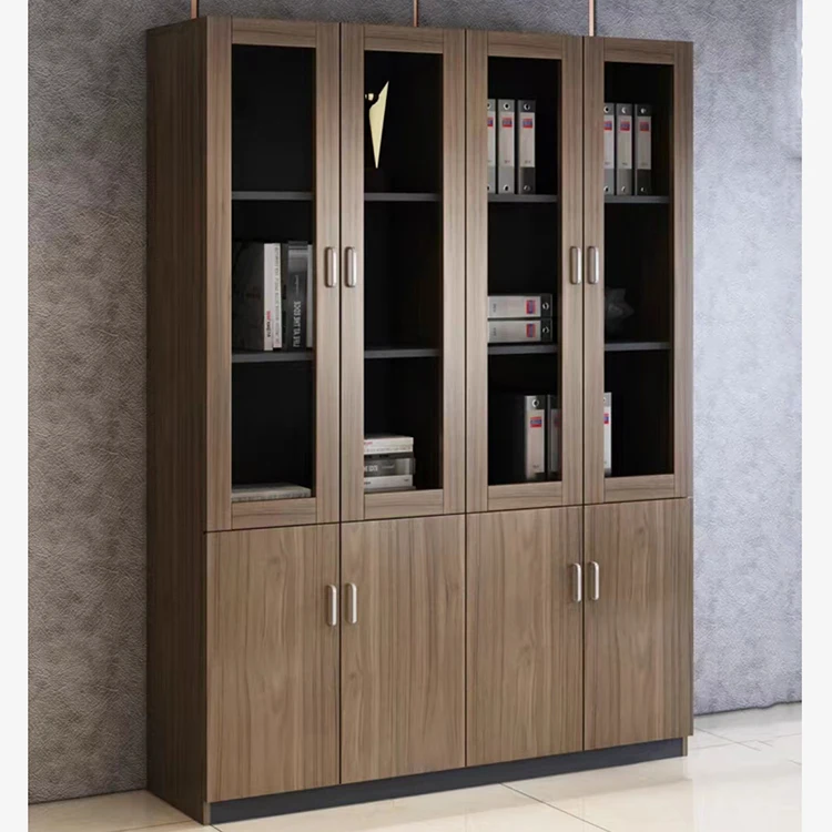 Customized Library Book Shelves Furniture Hall Wooden Office Cabinet