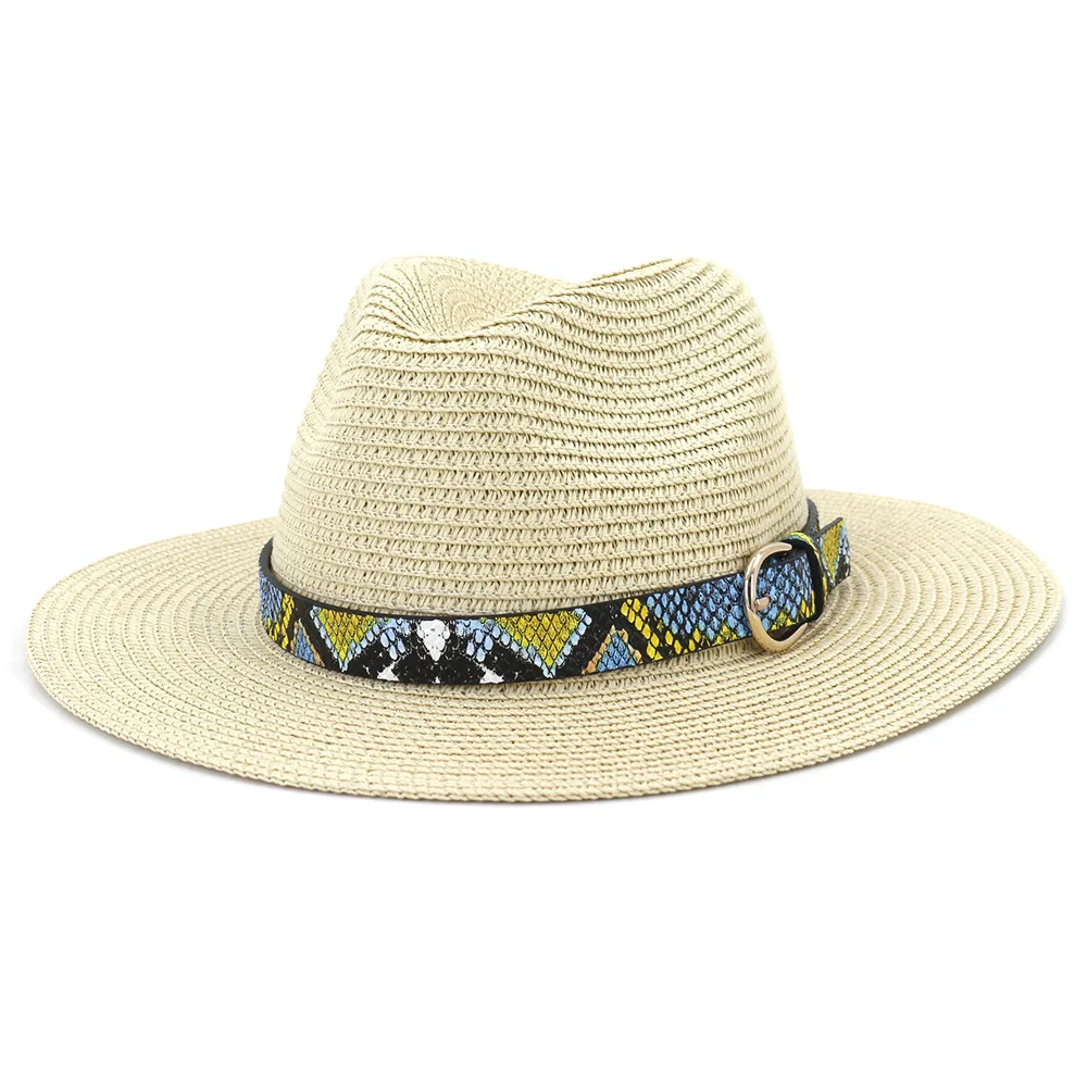 
Women and men straw top hat summer beach straw hat for adult Jazz hat 