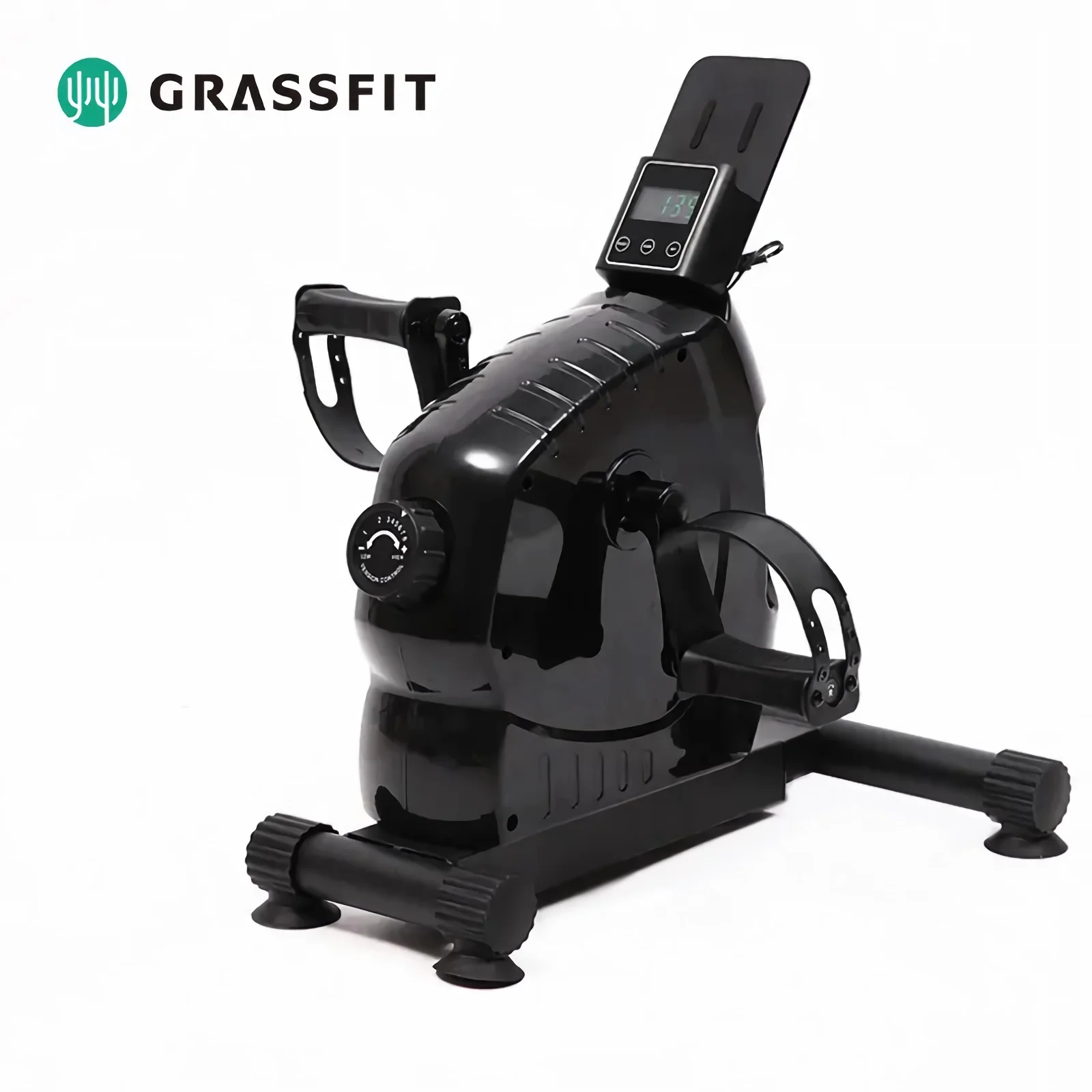 Home Gym Leg Recovery Trainer Under Desk Mini Exercise Bike Portable Pedal Trainer Bike with LCD Screen Displays