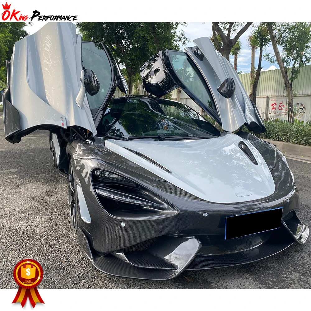  720S Upgrade 765LT Style Dry Carbon Fiber 2015-2018 Car Body Kit Bumper Side Skirt Spoiler Diffuser For Mclaren