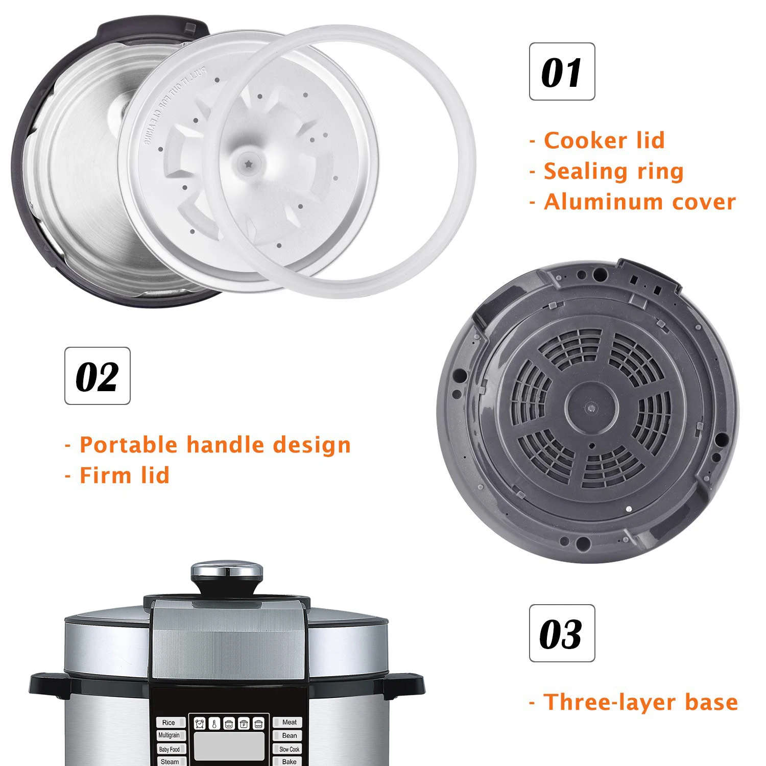 Электрическая скороварка 14 в 1 6 л новый кодировщик программируемая Мультиварка