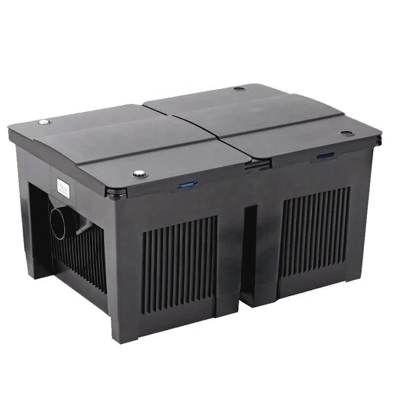 outdoor large external purification filter box koi fish pond filter set for water circulation system