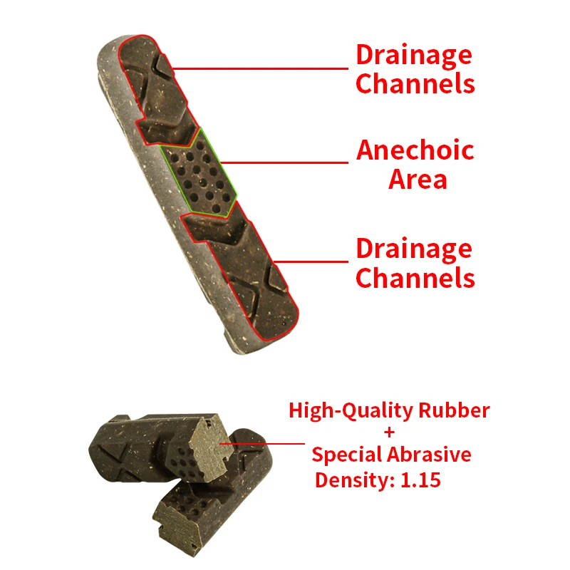 1 Pair Road Bike Brake Pads Shoes For Carbon Rims Replaceable C Brake Caliper Pad Compatible For Shimano 105 Ultegra Dura Ace