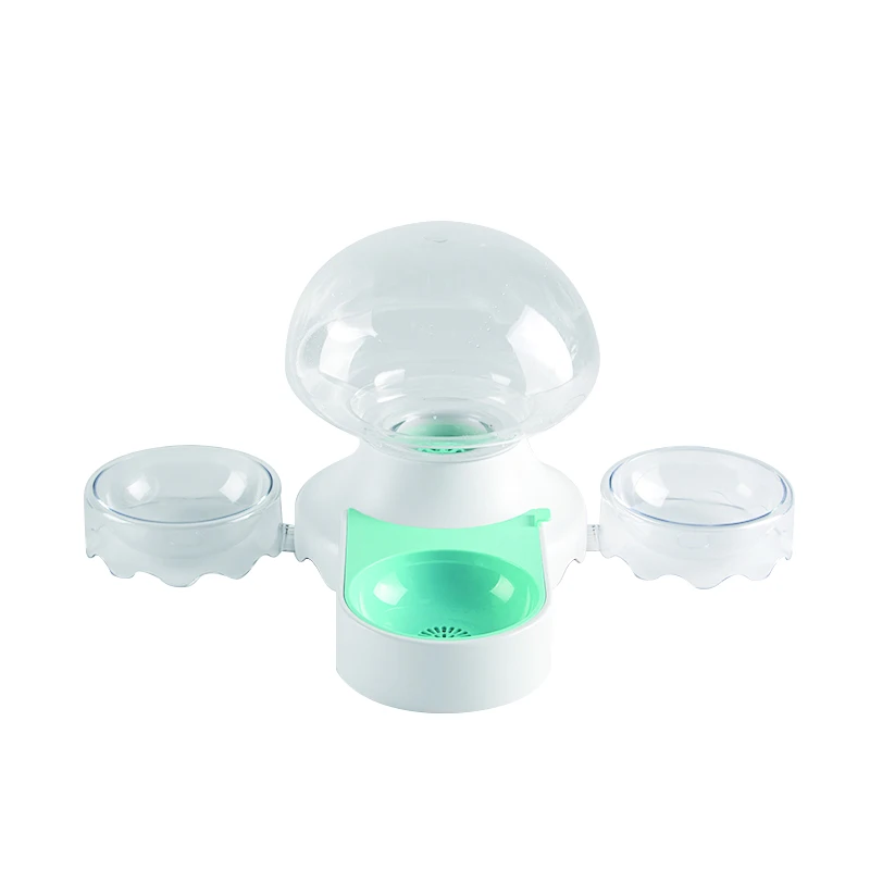 
PetnessGo New Jelly Fish Factory Direct Double Bowls Water Drinking Dispenser Cat Pet Water Food and Water Automatic Feeder 