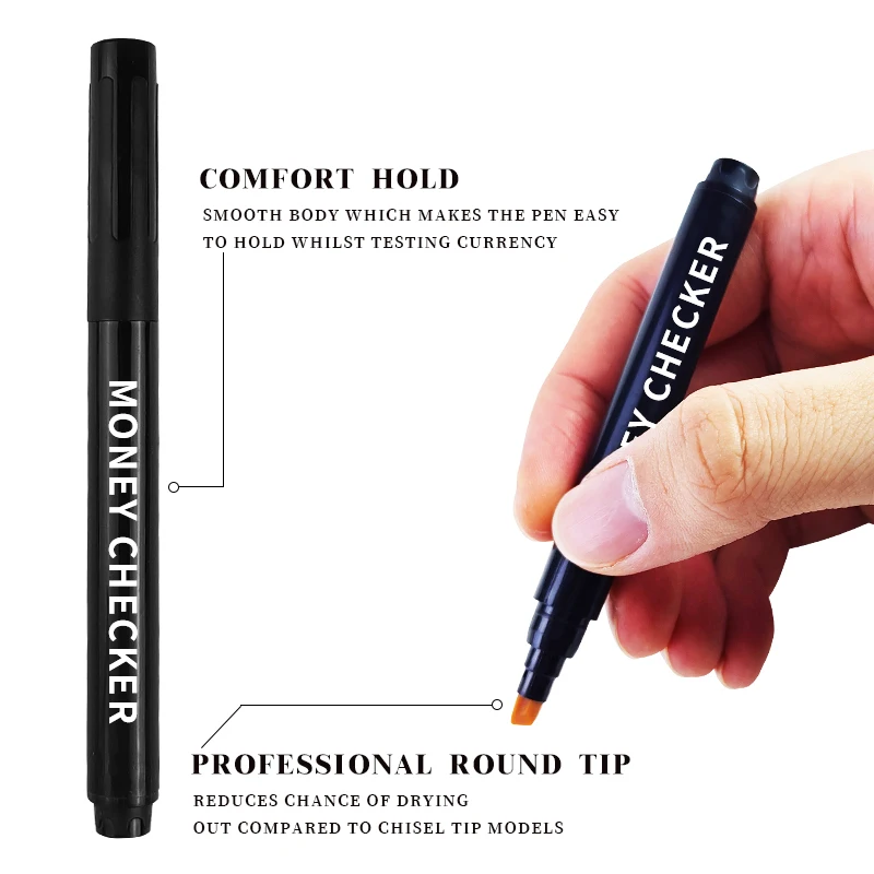 KHY Free Sample USD Dollar Professional Magical False For Detector Test Money Marker Bill Euro Checker Pen