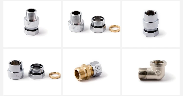 Fitting 3 way Female Pipe Connector for Water Fuel Gas