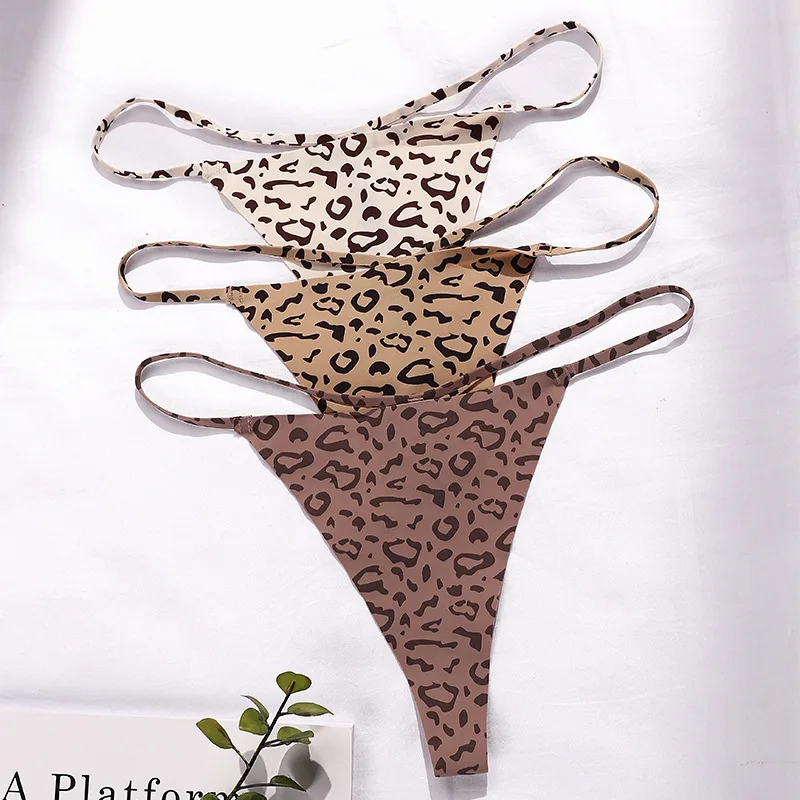 2023 Environmental Friendly Sexy Seamless Thong Micro Bikinis Brief Women Panties Transparent Sexy G String