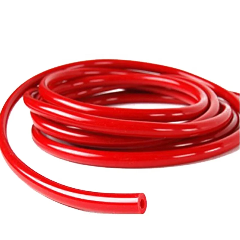 heat resistant silicone rubber vacuum hose for car Auto turbo radiator 1.4*2.1MM 1.5MM 2MM 3MM 3.5MM 6MM 4 x 6 low red black