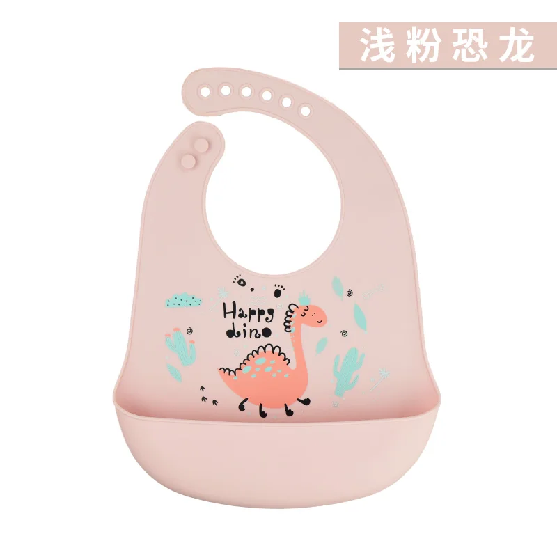 Silicone Baby Bib Wholesale Customized Waterproof Bib Bpa Free Adjustable Easy Clean Baby Silicone Bib For Babies Toddlers