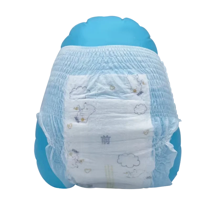 Wholesale Disposable Manufacturers Leak Prevention 100% Bamboo Fiber Sleepy Pants Pull Ups Diaper