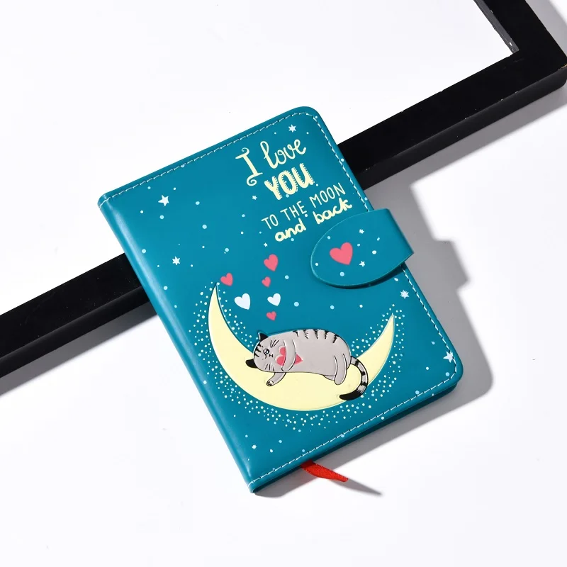 A3 A4 A5 Blank Sublimation School Printable Planner Journal Pu Leather Note Book Cute Stationery magnetic snap notebooks