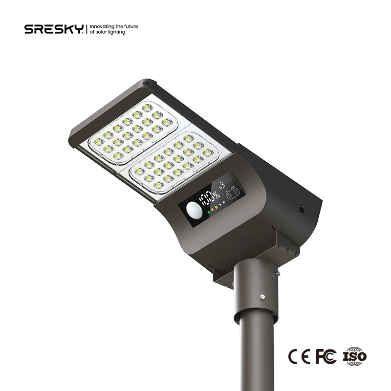 Новый двор освещения Водонепроницаемый IP65 алюминиевый 3000lm/6000lm/9000lm Солнечная лампа Светодиодный прожектор