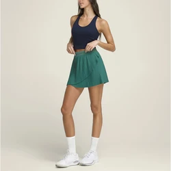 Tennis Skirt Micro Pleats And A Wrap Design Athletic Golf Running Mini Skorts Skirts Pleated Tennis Skirts with Shorts Pockets
