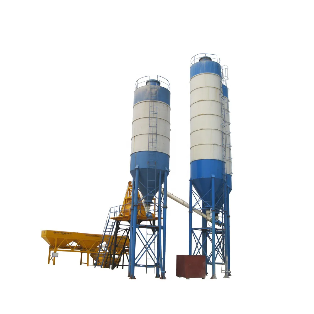 Factory offer low price HZS75 stationary portable concrete batching plant