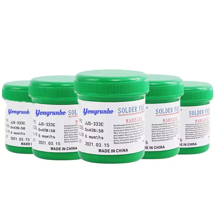 SMT solder paste tin bismuth solder Sn42Bi58 tin solder paste 500g bottle solder paste