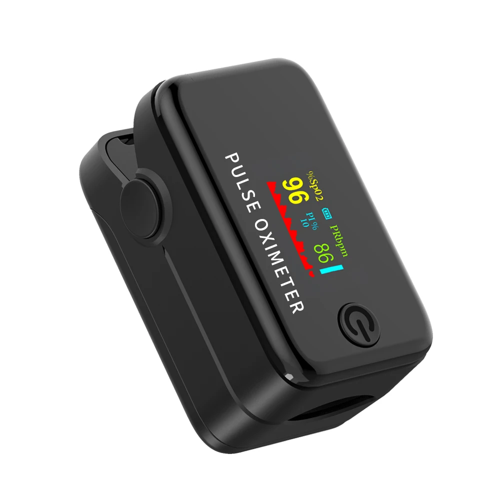 Portable Fingertip Pulse Oximete SP02, Pulse Oximete Finger Monitor with Color Box Packaging