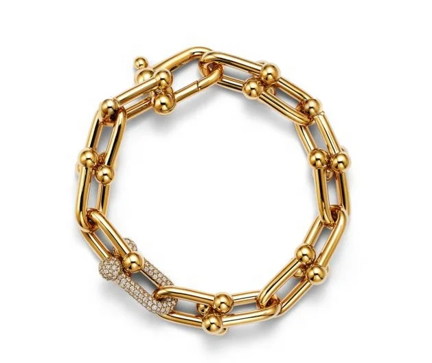 High Version Precision Horseshoe Bracelet with U-Shaped Buckle Chain Fashionable and Personalized Hot Selling Item