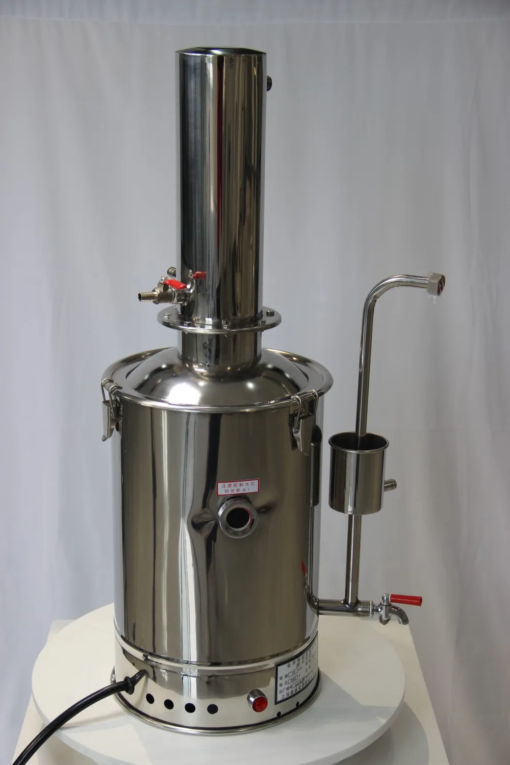 HouYuan 5L/H Water Distiller Stainless Steel Laboratory Distillation Unit