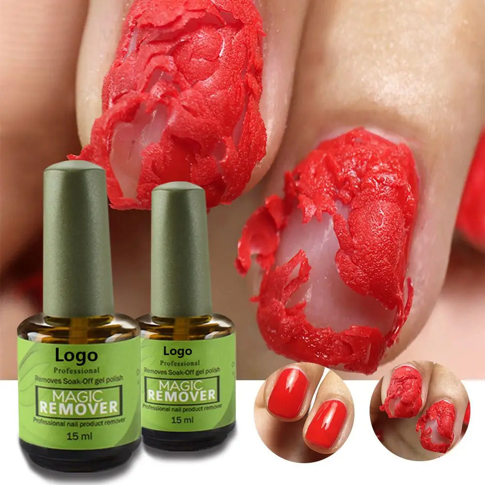 AS Private Label Harmless 15ml Magic Gel Remover Easy Apply Uv Gel  Custom Logo Nail Polish Gel Remover for Wholesale