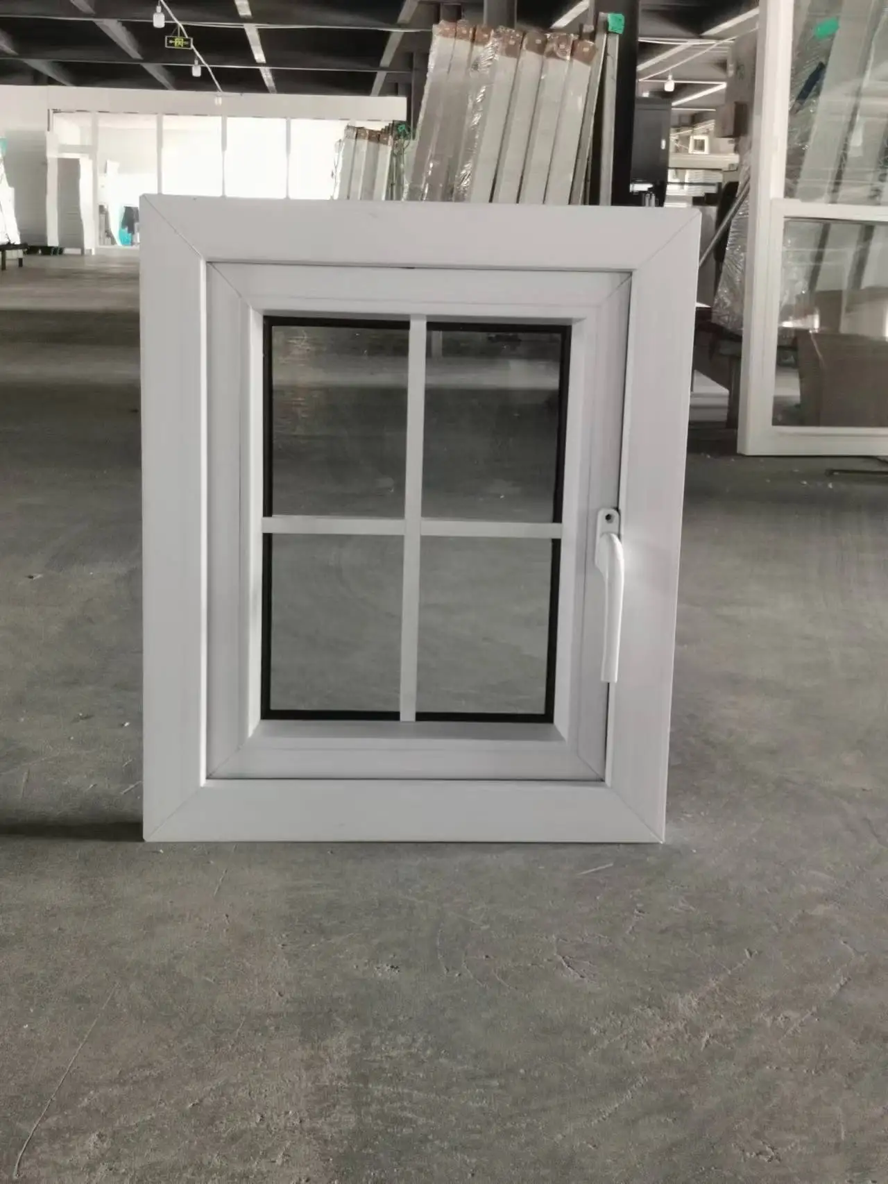 PVC Windows USA Standard Vinyl Profile UPVC Single Casement Window Design