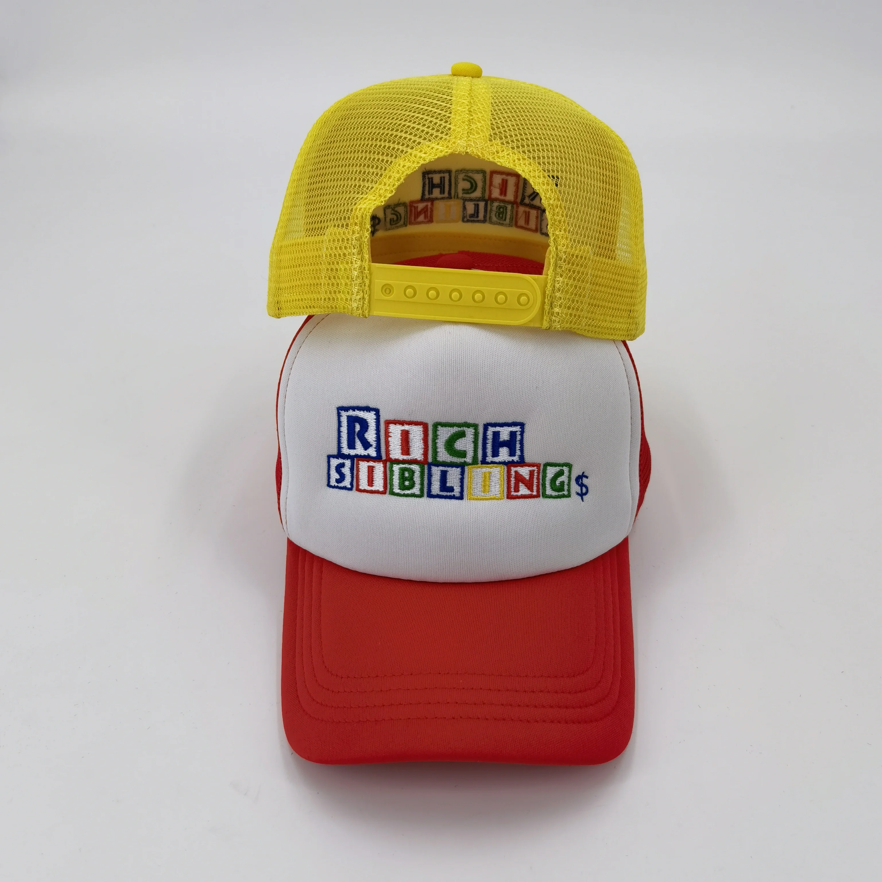 high quality embroidery custom trucker hat printed logo sports trucker hat 3D foam printing five-piece mesh foam trucker cap