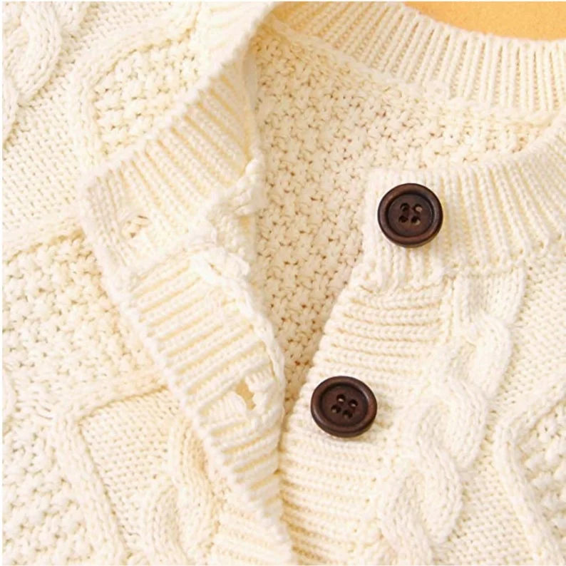 Organic Cotton Baby Girl Sleeve Set Suit baby knit Shirt Cardigan Sweater  Baby Girl clothing Suit