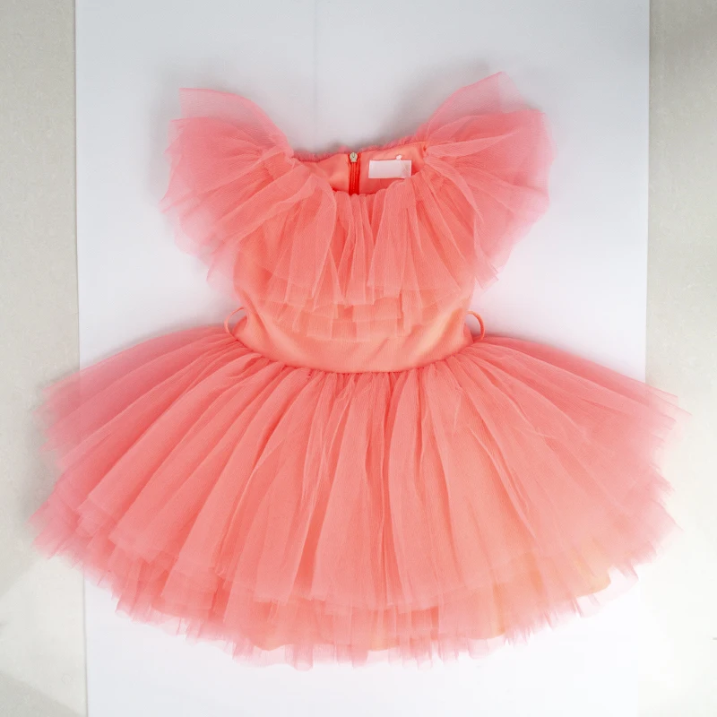 Princess Flower Girl Dress Summer Tutu Kids Dresses for Girls Children Costume Wedding Birthday Party Prom Designs Teenager