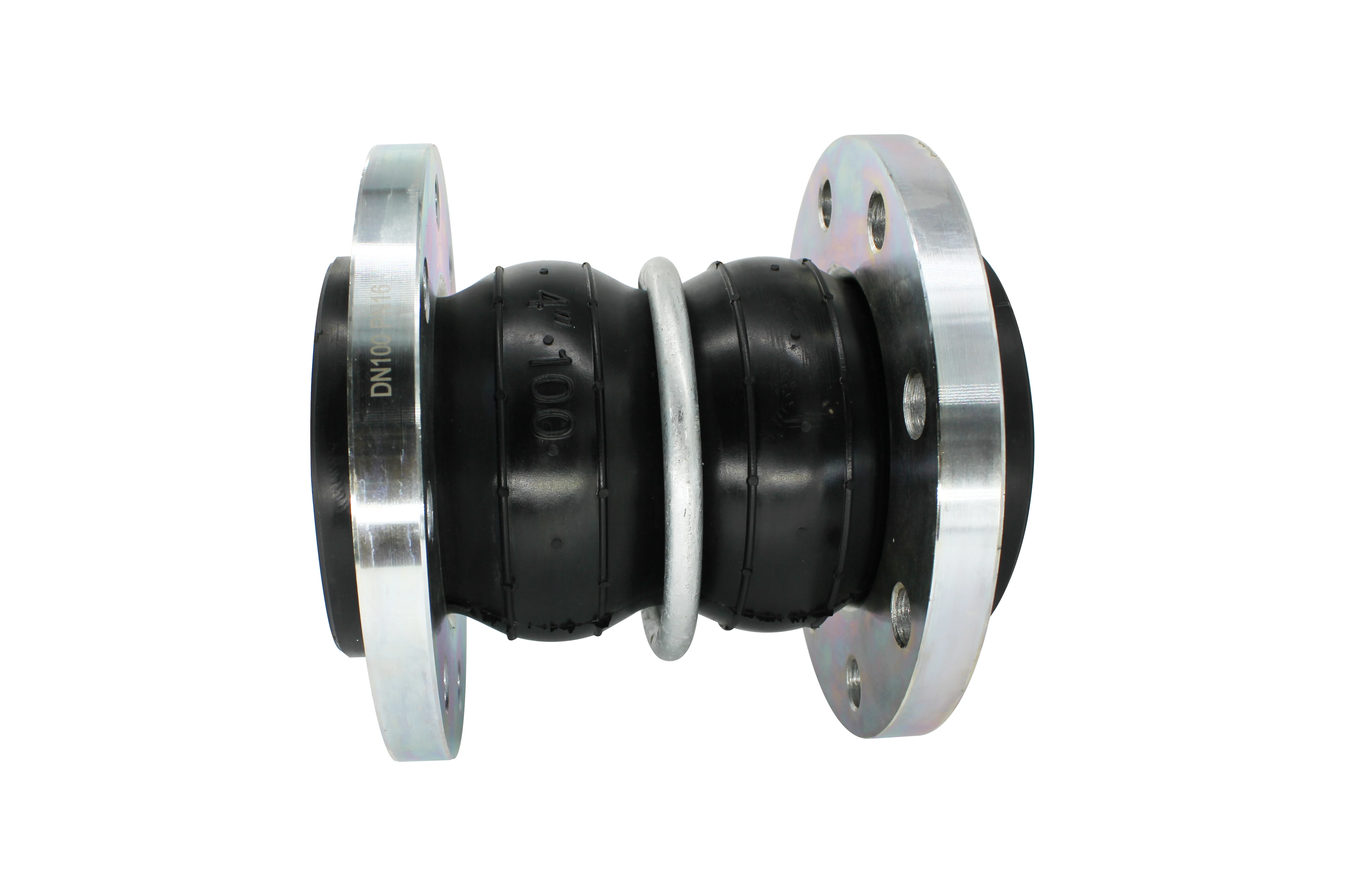 Flange Connector Double Sphere Flexible Axial EPDM Corrugated Rubber Expansion Joints