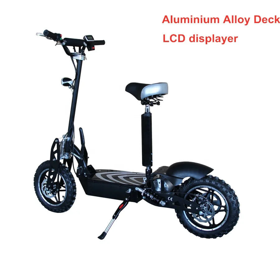 48V 1000W 1600W Folding Electric Scooter with Big Wheel 2 Wheel Electric Bicycle with Seat for Adults