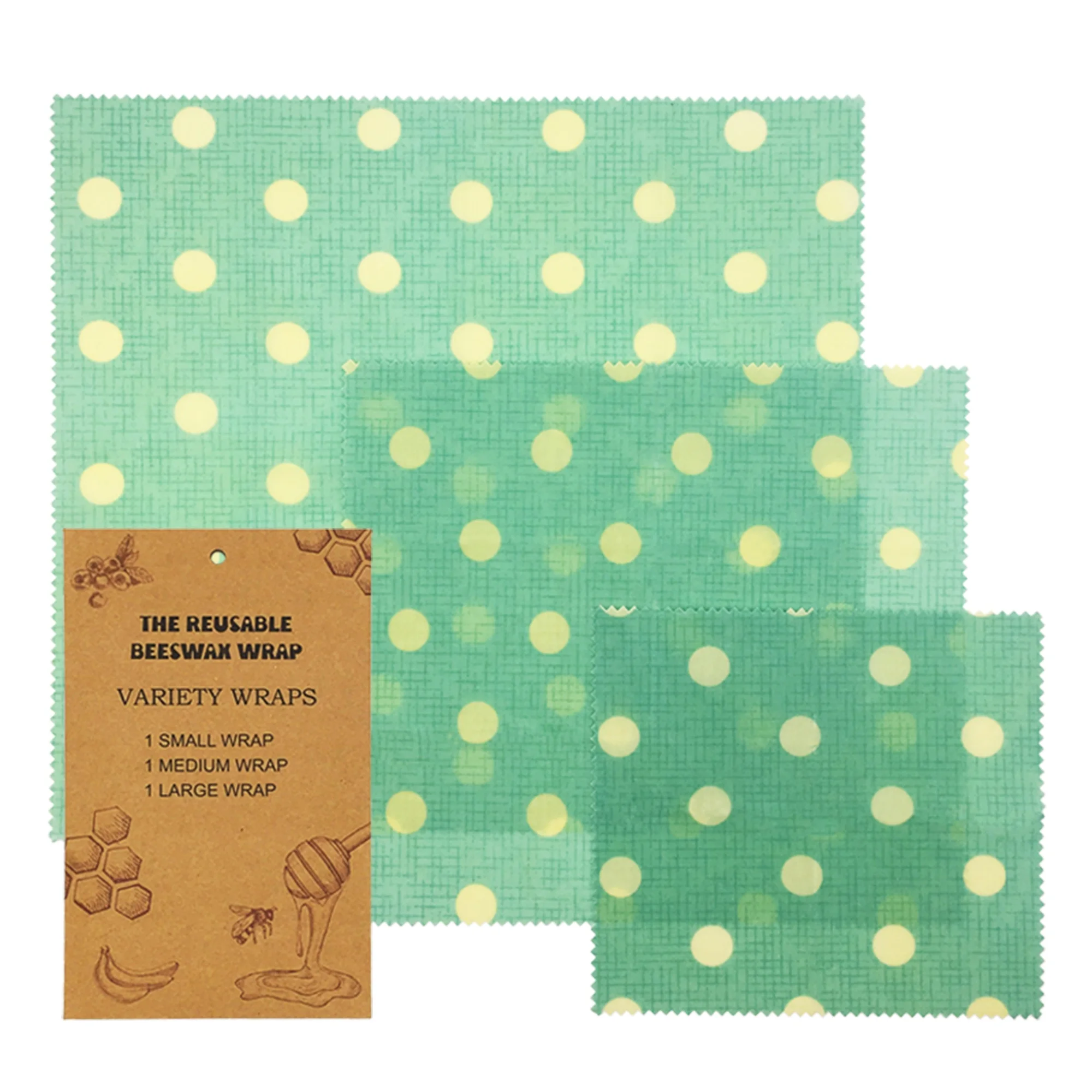 Household zero waste reusable eco friendly wrap food packaging for kitchen use