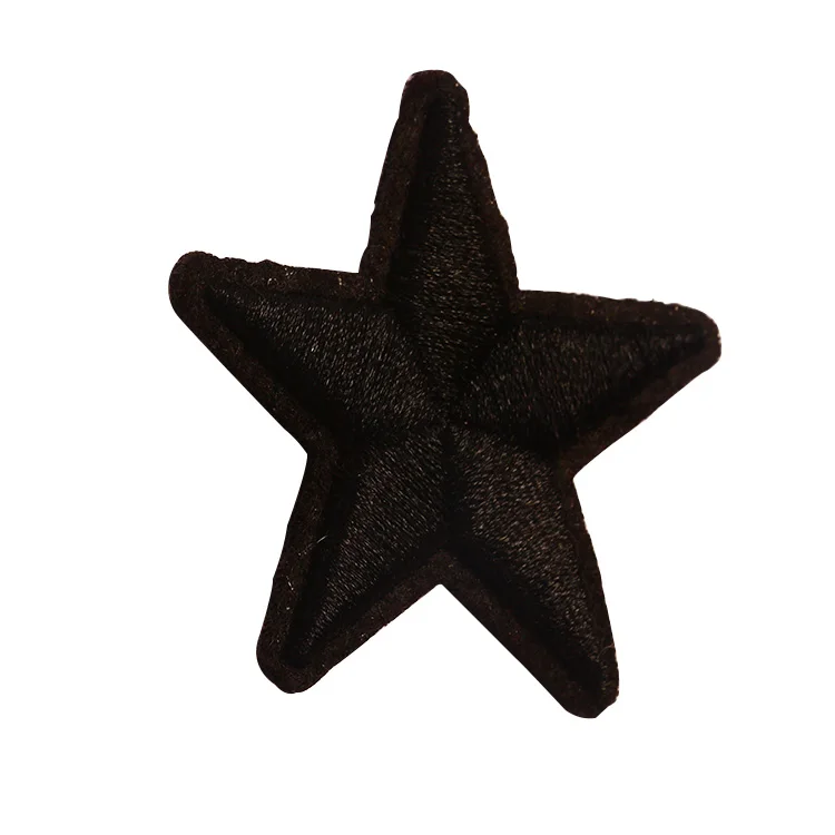 
Hot sale high quality pentagram series embroidery custom patch design 