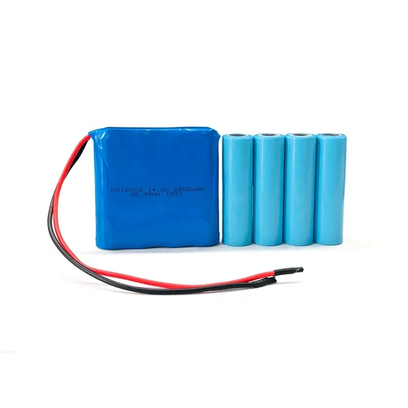 18650 lithium ion 14.8V 2600mAh customized Li-ion battery pack with BMS for emergency lamp batteries