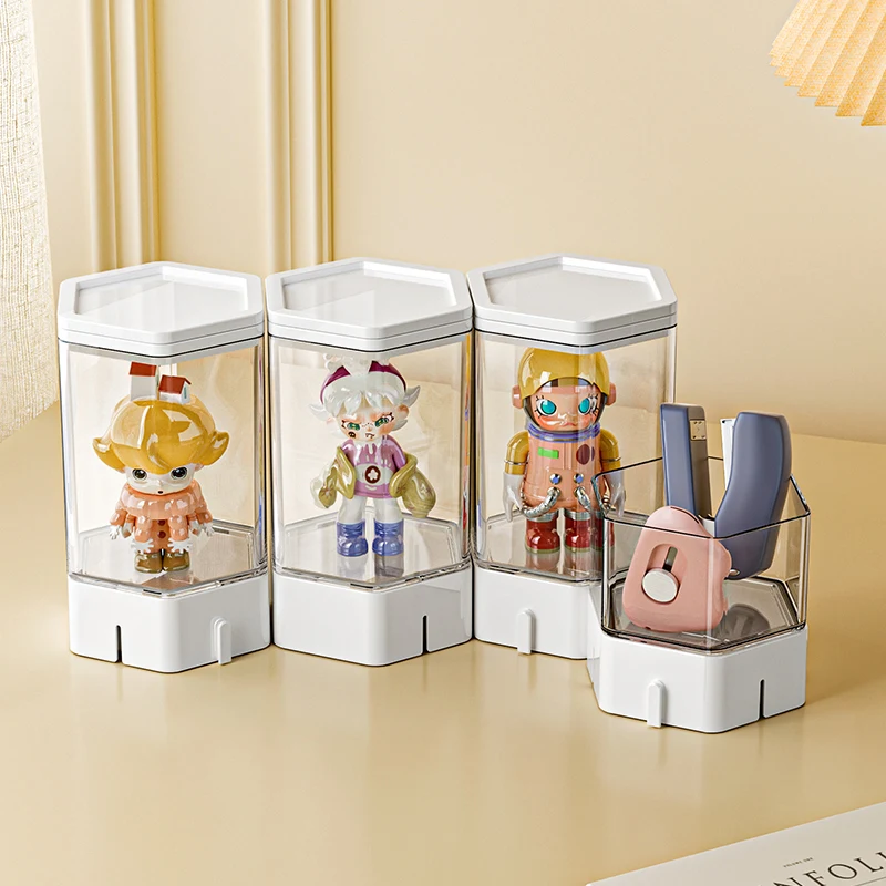 Display Case Box Mini Toy Popular Doll Desktop Storage Box Dustproof Case For Cosmetics Household Day