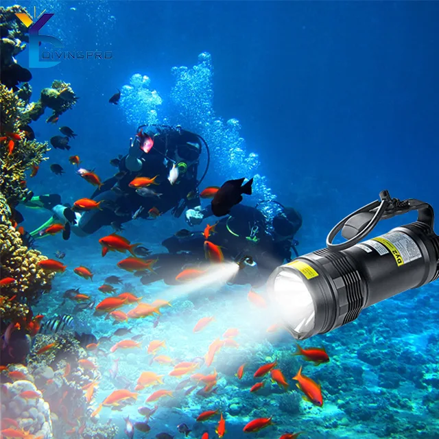 5000lm scuba handle diving flashlight underwater diving HID rechargeable torch powerful