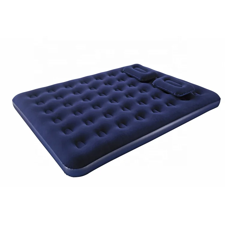 Fashionable comfortable camping inflatable relax flocked air bed