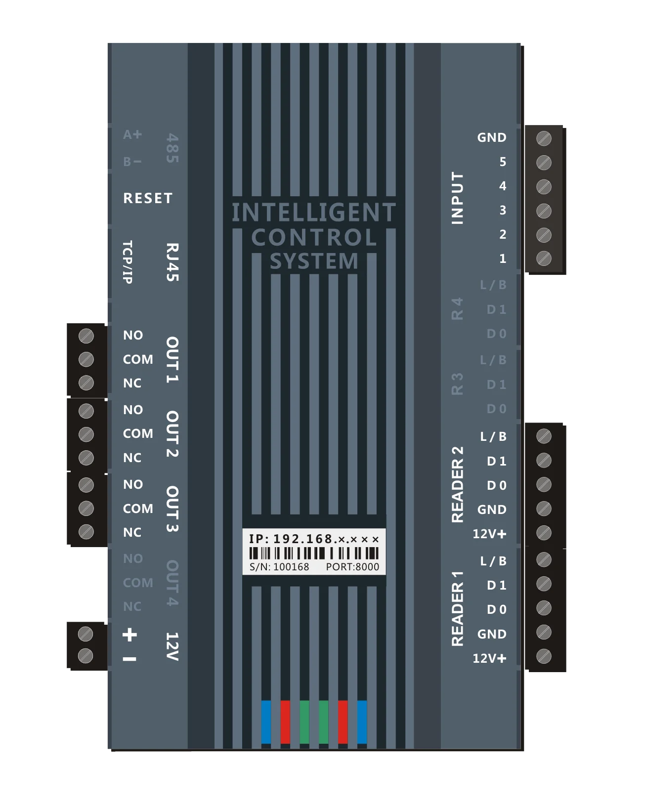 Smart  push button switch fingerprint network board motor barrier turnstile gate access controller