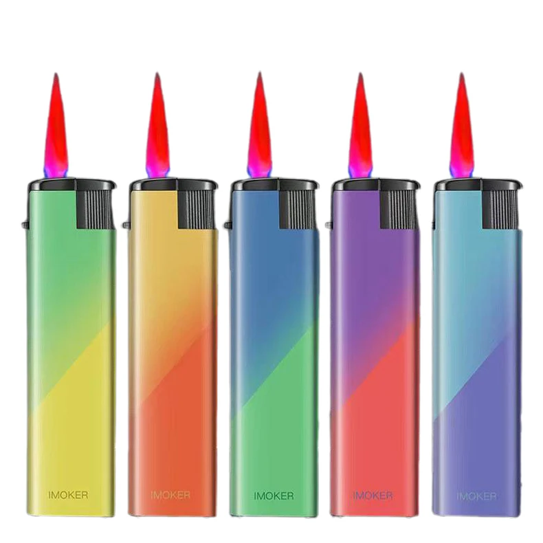 In Stock Classic Windproof Flame Cigar Lighter Gas Refillable Gas Lighter for Smoking Best Price Gas Lighter for Cigarettes