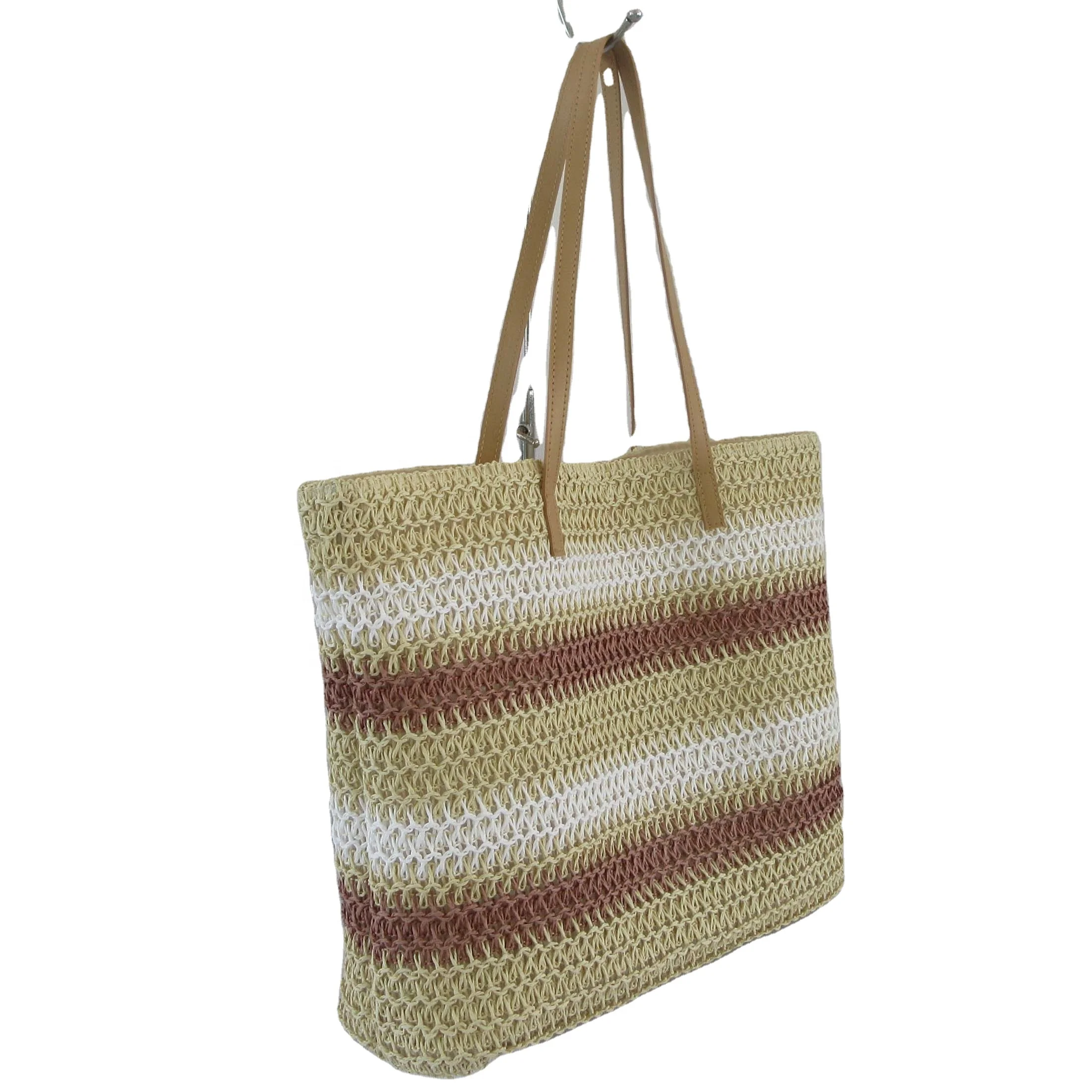 China factory handbag straw beach bag lady shopping bags