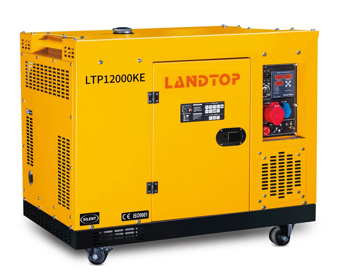 LANDTOP 8kw super silent portable 10kva diesel generator single phase 220V 5kw 6kw 7kw 15KW 50HZ