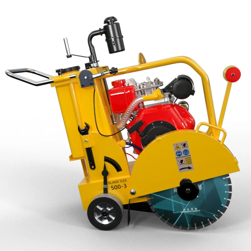 500mm Asphalt Concrete Road Cutting Machine Diesel Engine Floor Slab Road Cutter
