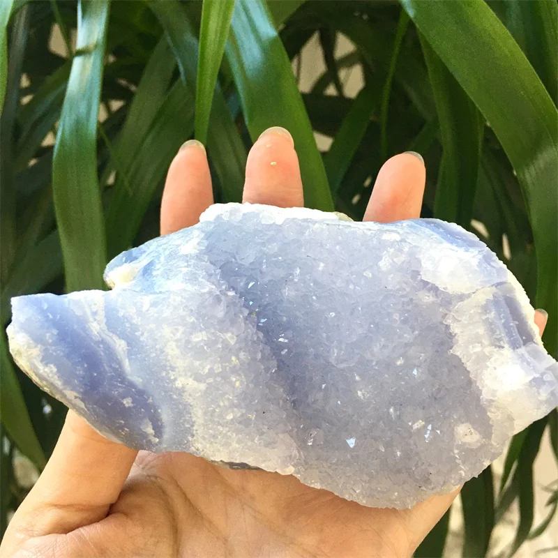 Wholesale Natural Raw Rough Stone Blue Lace Agate Crystal Mineral Specimen for Home Decoration