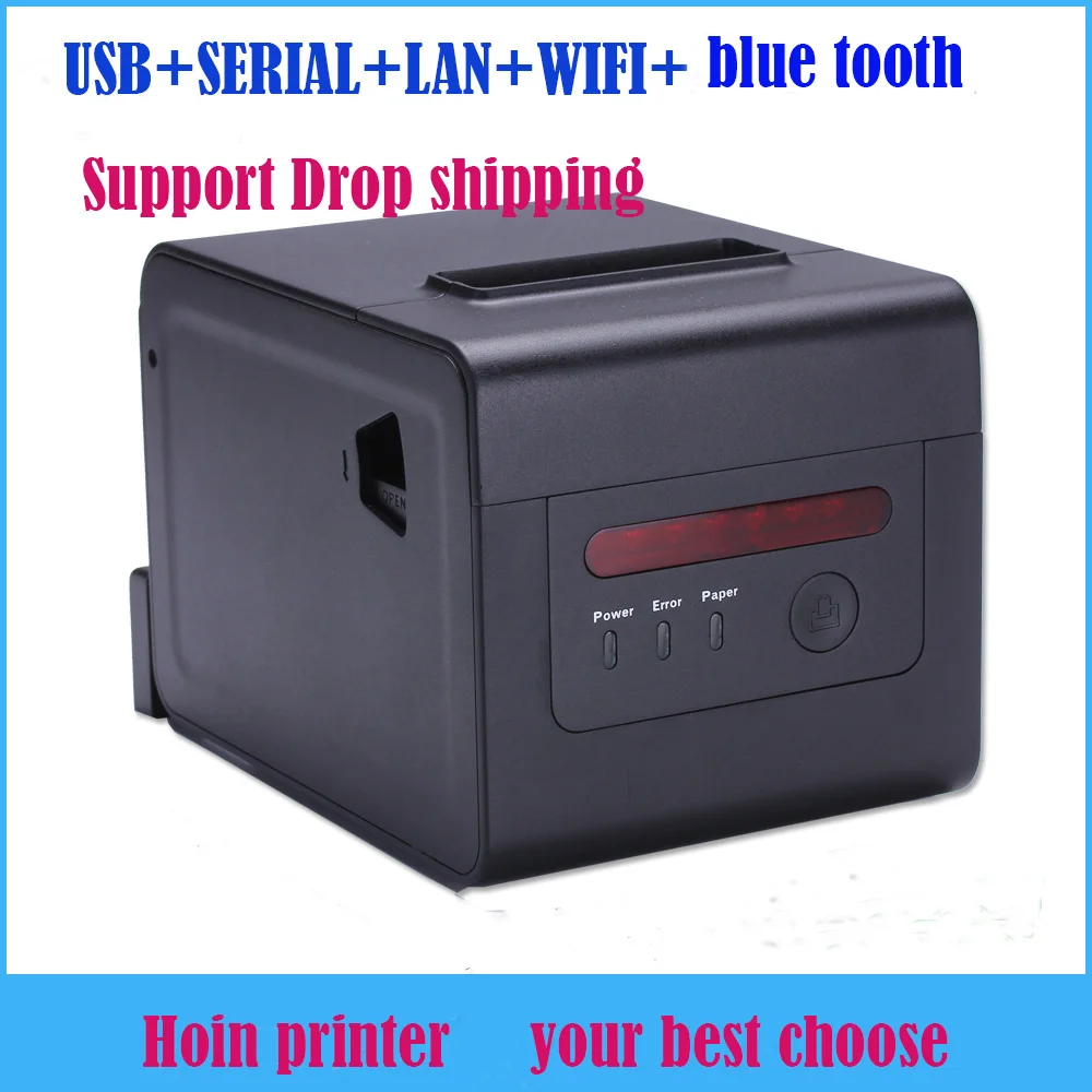 Factory Supply 80mm HOP-E801 Hoin 3 inch Thermal Receipt Printer Bill Printer Ticket Machine 1D 2D barcode thermal printer