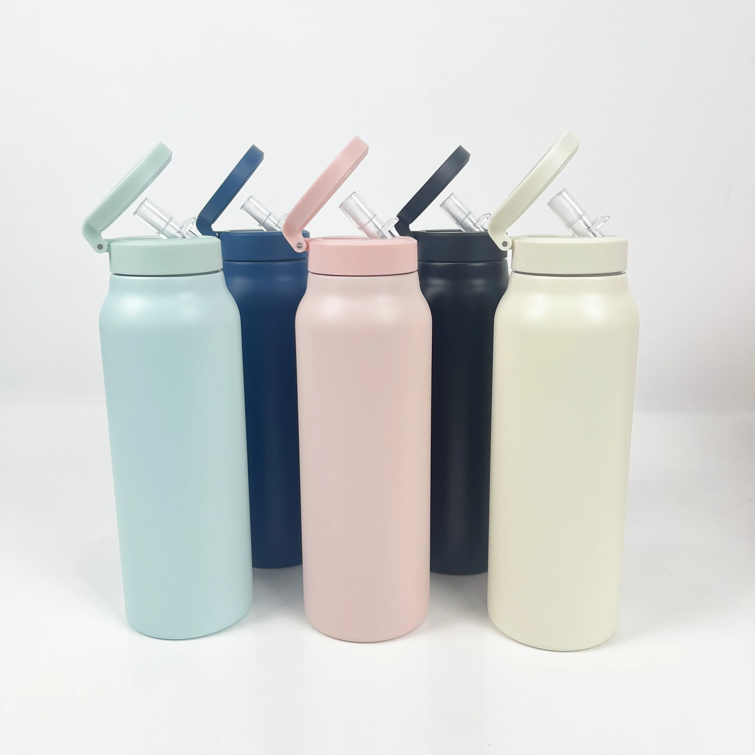 Magnetic Phone Holder 24oz 32oz Insulated Water Bottle Stainless Steel Double Wall 360 Rotate Mug  with Cell Phone Holder