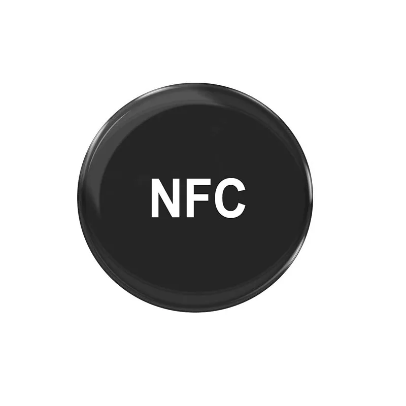 Популярный круглый тег NFC для социальных сетей с частотой 13,56 МГц для iO