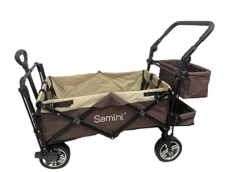 Utility Cargo and Baby Stroller Wagon Folding Outdoor Wagon Stroller 2 Seat Baby Strollers For Children