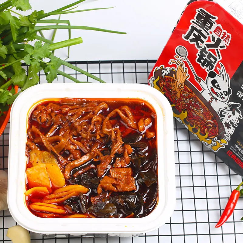 Классическая Пряная Ароматизированная Сливочная пища Haidilao по заводской цене, самонагревающийся горячий горшок