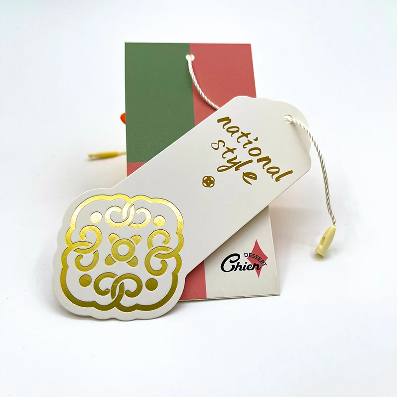 Custom Garment Clothing Clothes Brand Bag Price Hang Hand Tag Printing, Custom Logo Jewelry Price Paper Hand Hanging Tag String