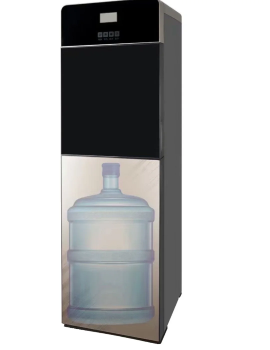 Modern Simple Household Standing Double Door Electronic Refrigeration Water Dispenser
