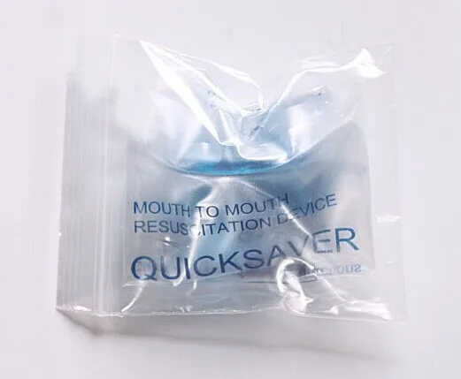 One Way Valve with Breathing Barrier CPR Mask, Pocket&Keychain, Mouth-to-Mouth, Disposable First Aid Device